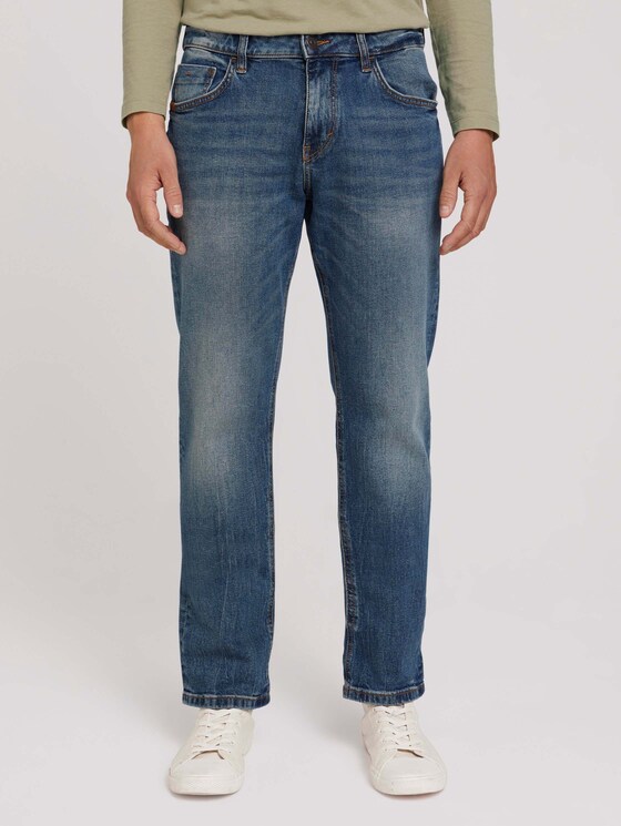 Marvin Straight-jeans - Mannen - dark stone wash denim Marvin Straight-jeans - Mannen - dark stone wash denim - 1 - TOM TAILOR