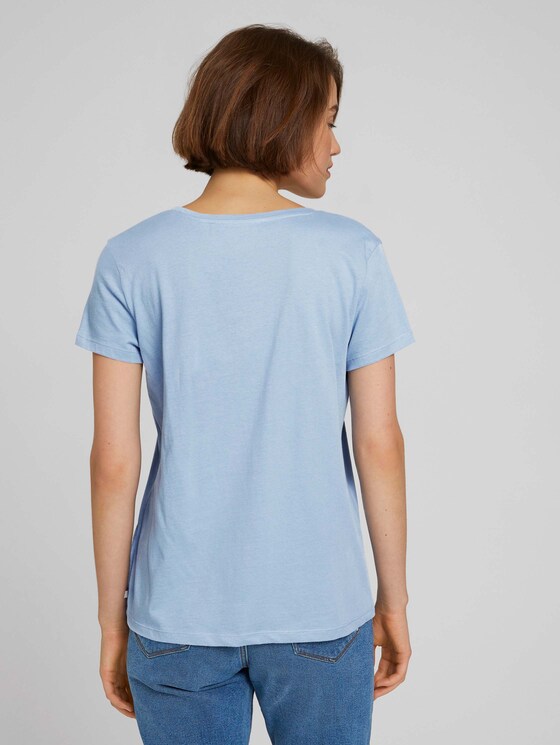 T-shirt van biologisch katoen met print - Vrouwen - bel air blue T-shirt van biologisch katoen met print - Vrouwen - bel air blue - 2 - TOM TAILOR Denim