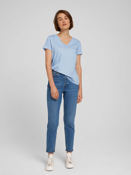 T-shirt van biologisch katoen met print - Vrouwen - bel air blue T-shirt van biologisch katoen met print - Vrouwen - bel air blue - 3 - TOM TAILOR Denim