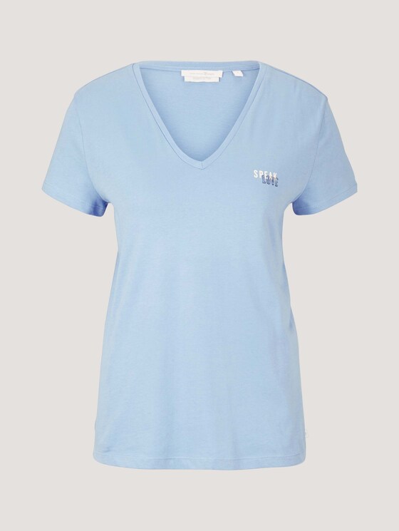 T-shirt van biologisch katoen met print - Vrouwen - bel air blue T-shirt van biologisch katoen met print - Vrouwen - bel air blue - 7 - TOM TAILOR Denim