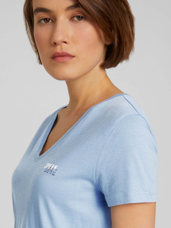 T-shirt van biologisch katoen met print - Vrouwen - bel air blue T-shirt van biologisch katoen met print - Vrouwen - bel air blue - 9 - TOM TAILOR Denim