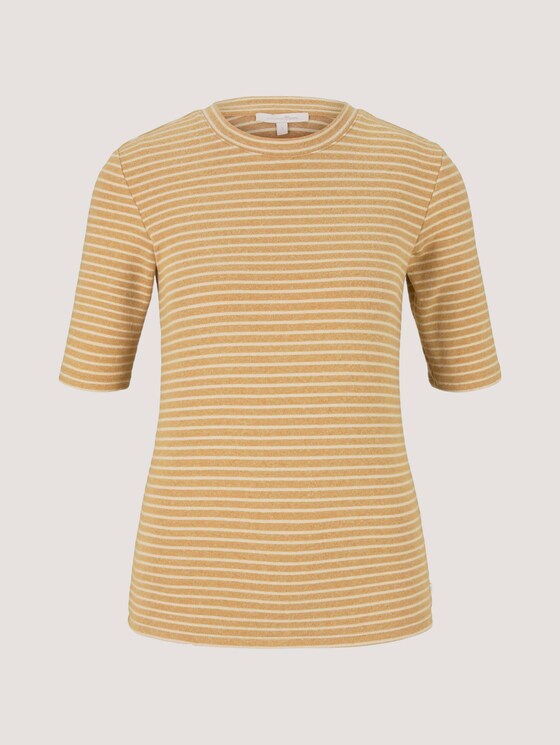 Striped shirt - Women - camel beige stripe Striped shirt - Women - camel beige stripe - 7 - TOM TAILOR Denim