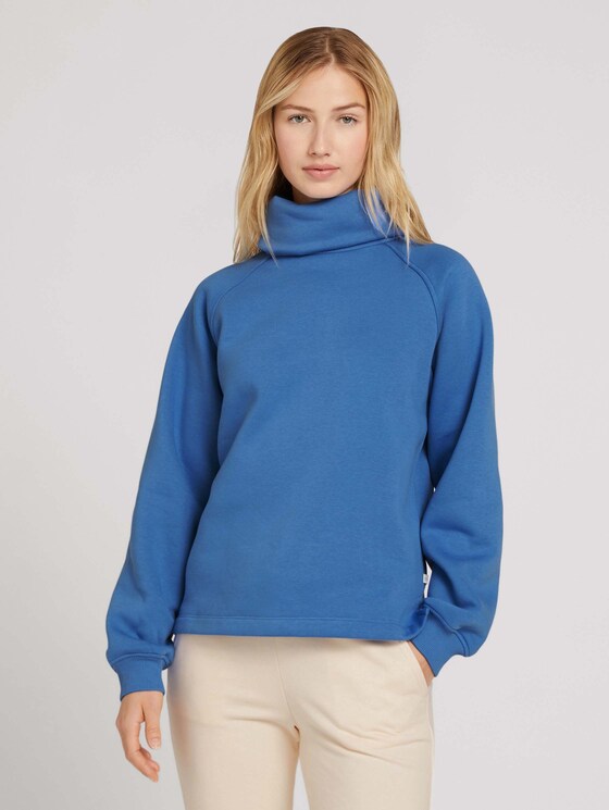 Sweatshirt mit Rollkragen - Frauen - sicilian blue Sweatshirt mit Rollkragen - Frauen - sicilian blue - 1 - TOM TAILOR Denim