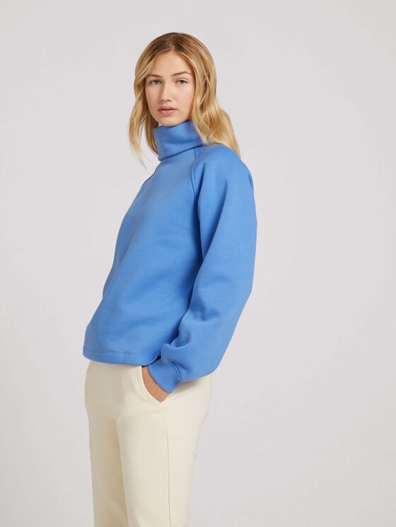 Sweatshirt mit Rollkragen - Frauen - sicilian blue Sweatshirt mit Rollkragen - Frauen - sicilian blue - 5 - TOM TAILOR Denim