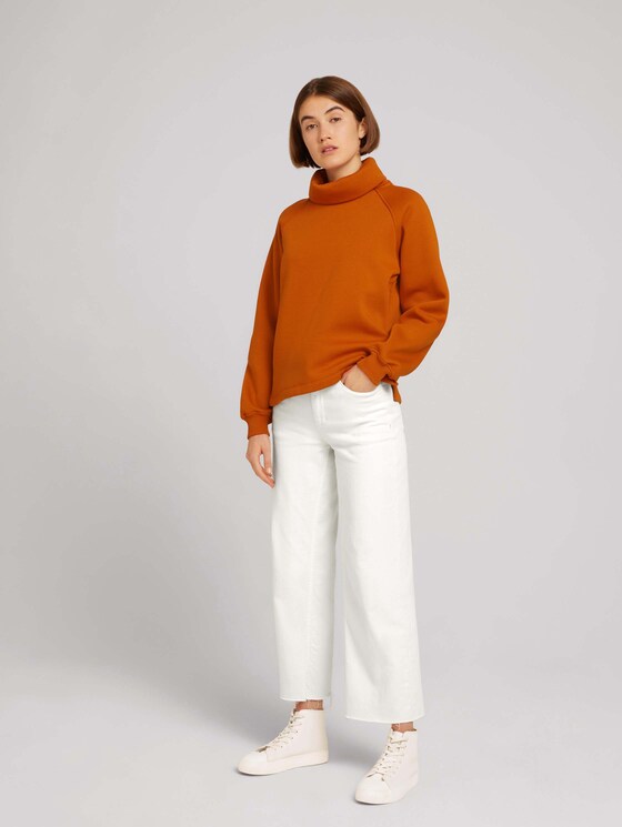 Long-sleeved shirt made of sustainable cotton - Women - gold flame orange Long-sleeved shirt made of sustainable cotton - Women - gold flame orange - 3 - TOM TAILOR Denim