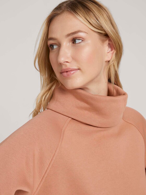 Sweatshirt mit Rollkragen - Frauen - clay rose Sweatshirt mit Rollkragen - Frauen - clay rose - 9 - TOM TAILOR Denim
