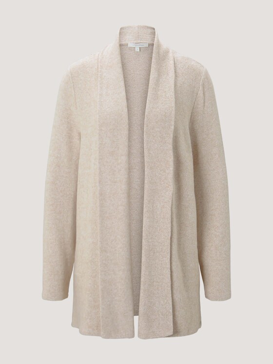 vest met sjaalkraag - Vrouwen - creme beige melange vest met sjaalkraag - Vrouwen - creme beige melange - 7 - TOM TAILOR Denim