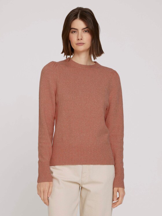 zachte gebreide trui - Vrouwen - clay rose melange zachte gebreide trui - Vrouwen - clay rose melange - 1 - TOM TAILOR Denim