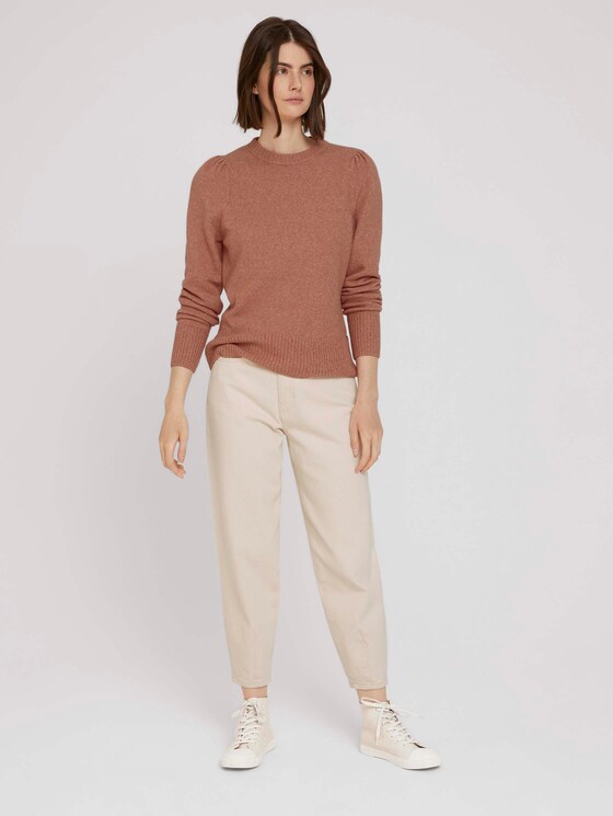 zachte gebreide trui - Vrouwen - clay rose melange zachte gebreide trui - Vrouwen - clay rose melange - 3 - TOM TAILOR Denim
