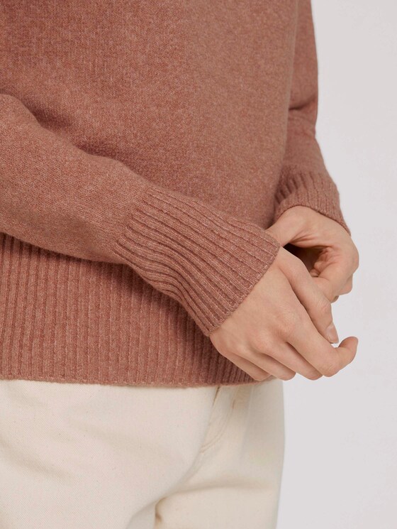 zachte gebreide trui - Vrouwen - clay rose melange zachte gebreide trui - Vrouwen - clay rose melange - 9 - TOM TAILOR Denim