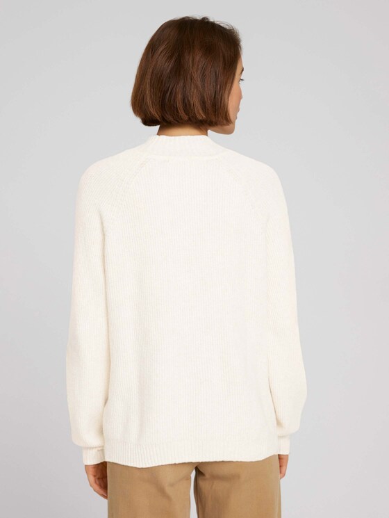 Pullover mit recyceltem Polyester - Frauen - creme beige melange Pullover mit recyceltem Polyester - Frauen - creme beige melange - 2 - TOM TAILOR Denim