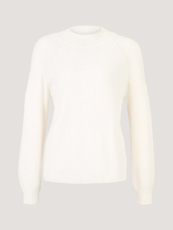Pullover mit recyceltem Polyester - Frauen - creme beige melange Pullover mit recyceltem Polyester - Frauen - creme beige melange - 7 - TOM TAILOR Denim