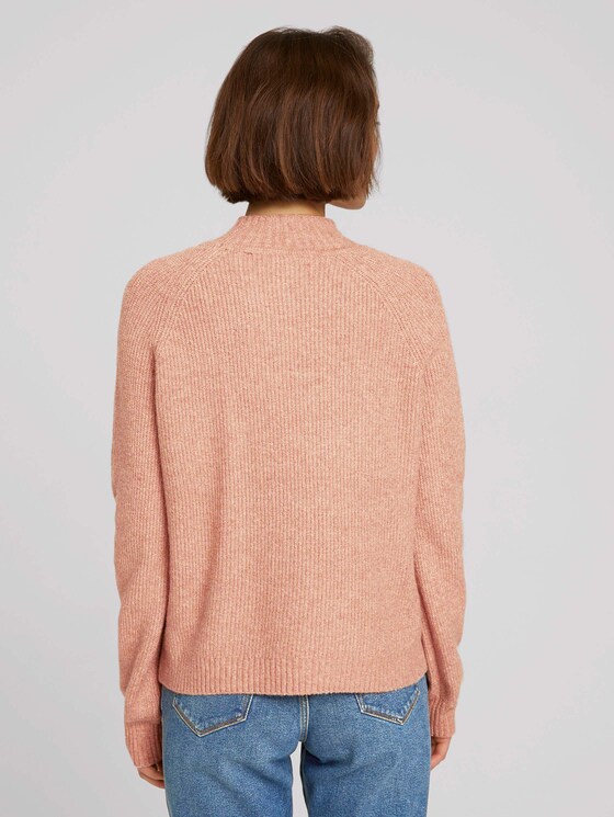 Pullover mit recyceltem Polyester - Frauen - clay rose melange Pullover mit recyceltem Polyester - Frauen - clay rose melange - 2 - TOM TAILOR Denim