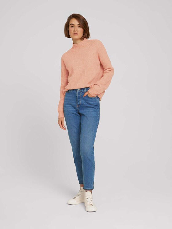 Pullover mit recyceltem Polyester - Frauen - clay rose melange Pullover mit recyceltem Polyester - Frauen - clay rose melange - 3 - TOM TAILOR Denim