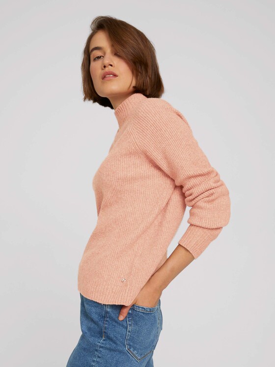 Pullover mit recyceltem Polyester - Frauen - clay rose melange Pullover mit recyceltem Polyester - Frauen - clay rose melange - 5 - TOM TAILOR Denim