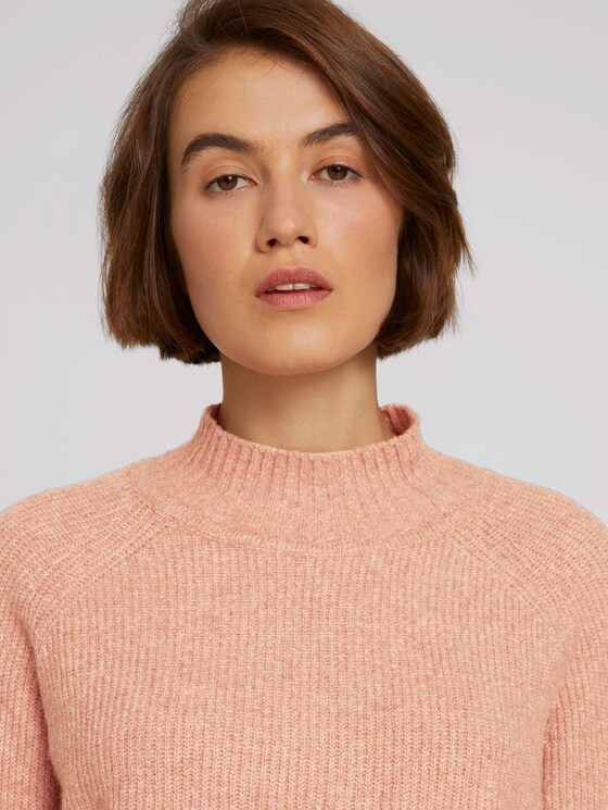 Pullover mit recyceltem Polyester - Frauen - clay rose melange Pullover mit recyceltem Polyester - Frauen - clay rose melange - 9 - TOM TAILOR Denim