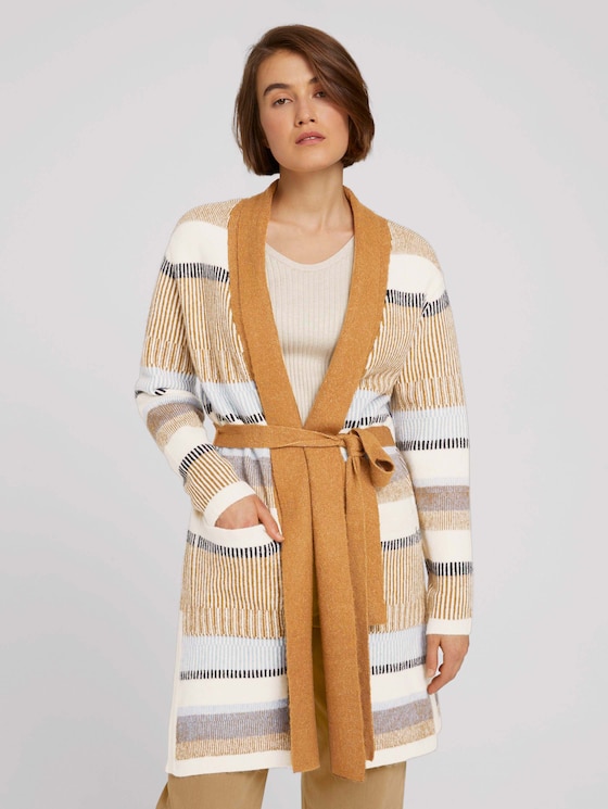 gestreifter Cardigan - Frauen - patchwork stripe structure gestreifter Cardigan - Frauen - patchwork stripe structure - 1 - TOM TAILOR Denim