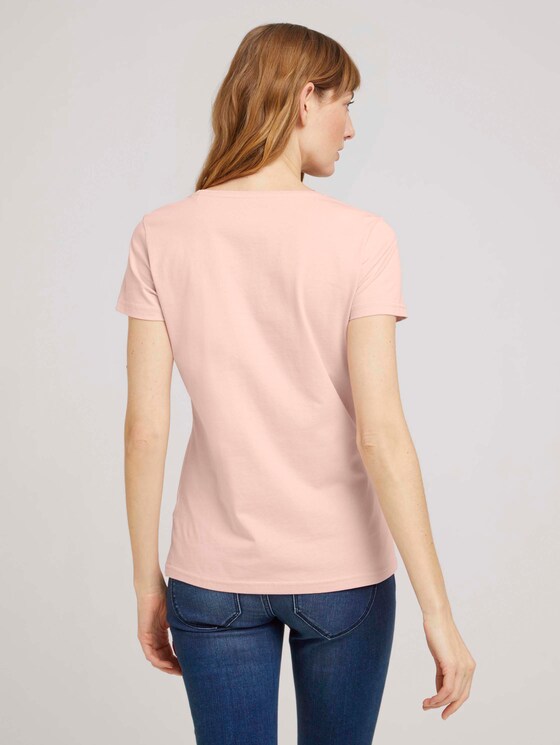 T-Shirt mit Bio-Baumwolle - Frauen - Evening Rose T-Shirt mit Bio-Baumwolle - Frauen - Evening Rose - 2 - TOM TAILOR