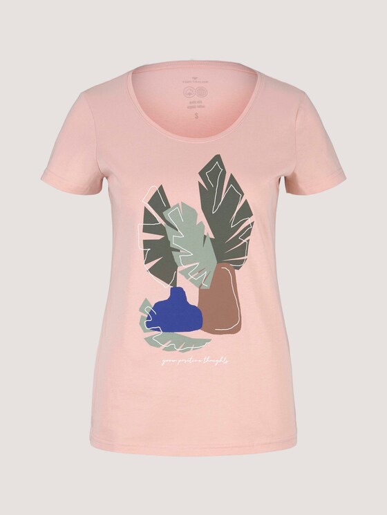 T-Shirt mit Bio-Baumwolle - Frauen - Evening Rose T-Shirt mit Bio-Baumwolle - Frauen - Evening Rose - 7 - TOM TAILOR
