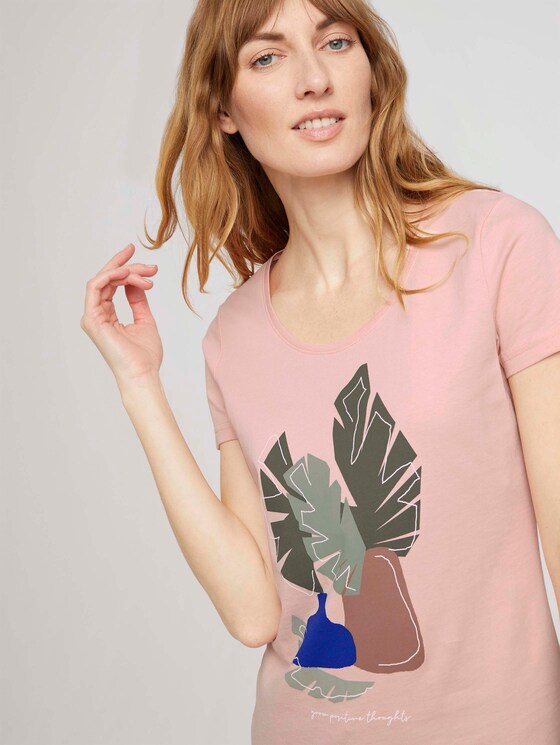T-Shirt mit Bio-Baumwolle - Frauen - Evening Rose T-Shirt mit Bio-Baumwolle - Frauen - Evening Rose - 9 - TOM TAILOR