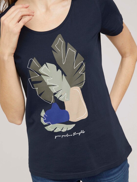 T-Shirt mit Bio-Baumwolle - Frauen - Sky Captain Blue T-Shirt mit Bio-Baumwolle - Frauen - Sky Captain Blue - 9 - TOM TAILOR