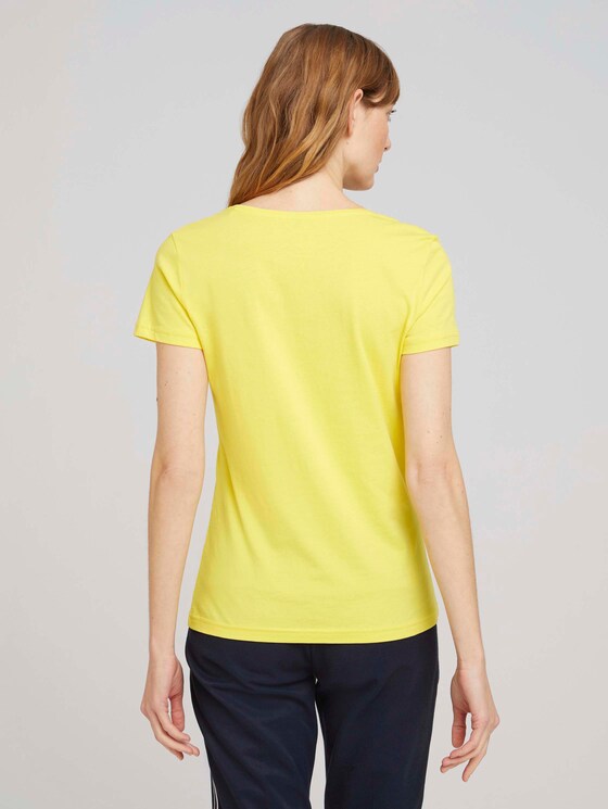 T-Shirt mit Bio-Baumwolle - Frauen - smooth yellow T-Shirt mit Bio-Baumwolle - Frauen - smooth yellow - 2 - TOM TAILOR