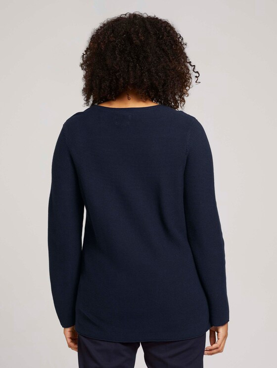 Plus - Pullover aus Bio-Baumwolle - Frauen - Sky Captain Blue Plus - Pullover aus Bio-Baumwolle - Frauen - Sky Captain Blue - 2 - My True Me