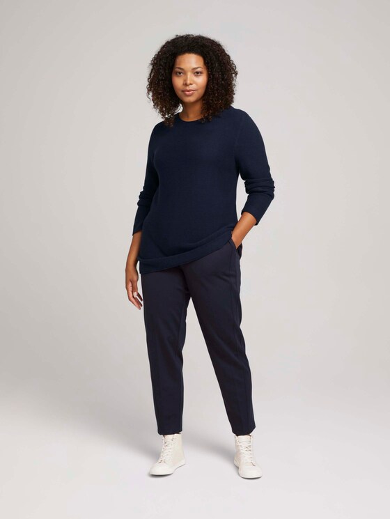 Plus - Pullover aus Bio-Baumwolle - Frauen - Sky Captain Blue Plus - Pullover aus Bio-Baumwolle - Frauen - Sky Captain Blue - 3 - My True Me