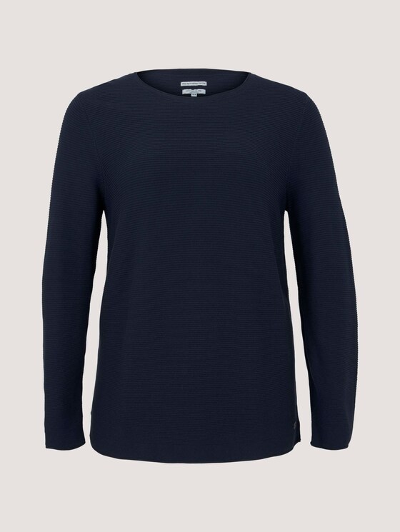 Plus - Pullover aus Bio-Baumwolle - Frauen - Sky Captain Blue Plus - Pullover aus Bio-Baumwolle - Frauen - Sky Captain Blue - 7 - My True Me