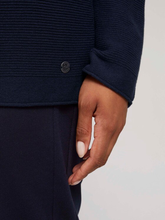 Plus - Pullover aus Bio-Baumwolle - Frauen - Sky Captain Blue Plus - Pullover aus Bio-Baumwolle - Frauen - Sky Captain Blue - 9 - My True Me