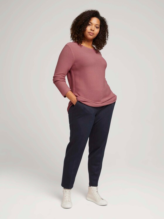Plus - Pullover aus Bio-Baumwolle - Frauen - Dusty Rose Pink Plus - Pullover aus Bio-Baumwolle - Frauen - Dusty Rose Pink - 3 - My True Me