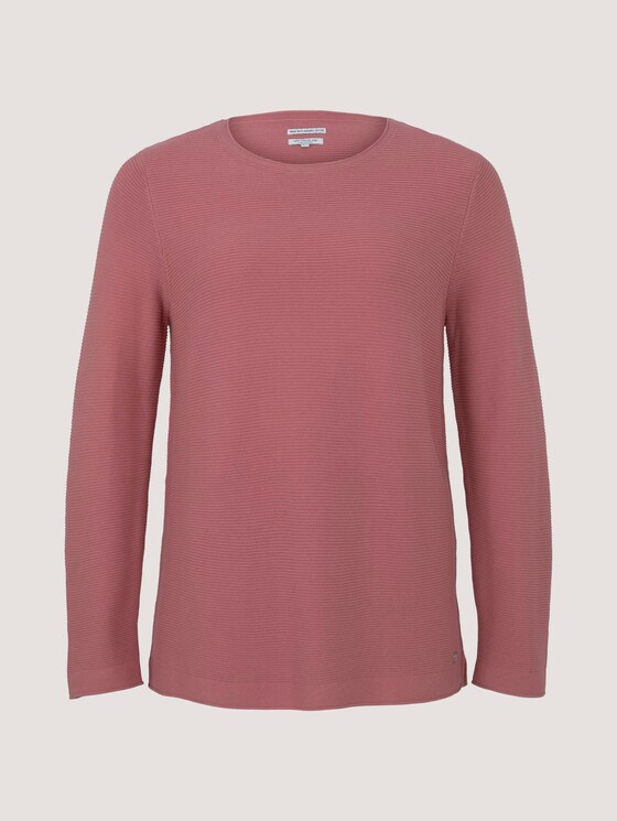Plus - Pullover aus Bio-Baumwolle - Frauen - Dusty Rose Pink Plus - Pullover aus Bio-Baumwolle - Frauen - Dusty Rose Pink - 7 - My True Me