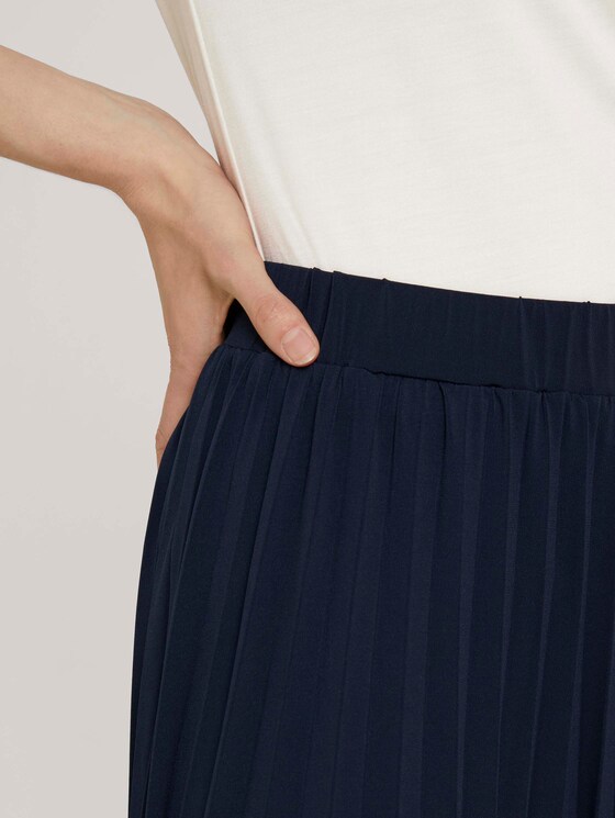 Midi skirt with pleats - Women - Sky Captain Blue Midi skirt with pleats - Women - Sky Captain Blue - 10 - TOM TAILOR Denim