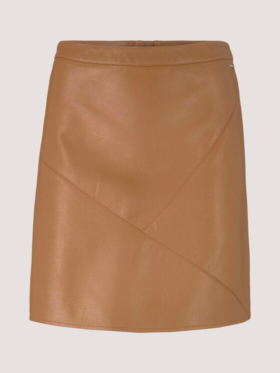 Mini skirt in a leather look - Women - brown fake leather Mini skirt in a leather look - Women - brown fake leather - 7 - TOM TAILOR Denim