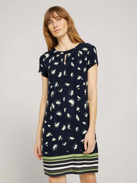 Kleid mit Blumenmuster - Frauen - navy floral design Kleid mit Blumenmuster - Frauen - navy floral design - 1 - TOM TAILOR