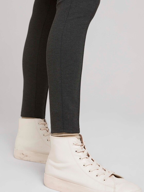 High Waist-legging met hoge taille in gerecycleerd polyester - Vrouwen - Shale Grey Melange High Waist-legging met hoge taille in gerecycleerd polyester - Vrouwen - Shale Grey Melange - 10 - TOM TAILOR Denim