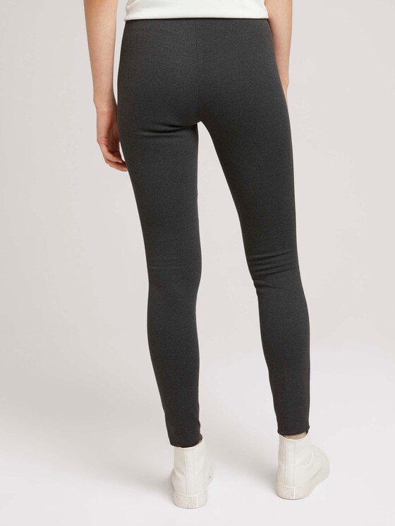 High Waist-legging met hoge taille in gerecycleerd polyester - Vrouwen - Shale Grey Melange High Waist-legging met hoge taille in gerecycleerd polyester - Vrouwen - Shale Grey Melange - 2 - TOM TAILOR Denim