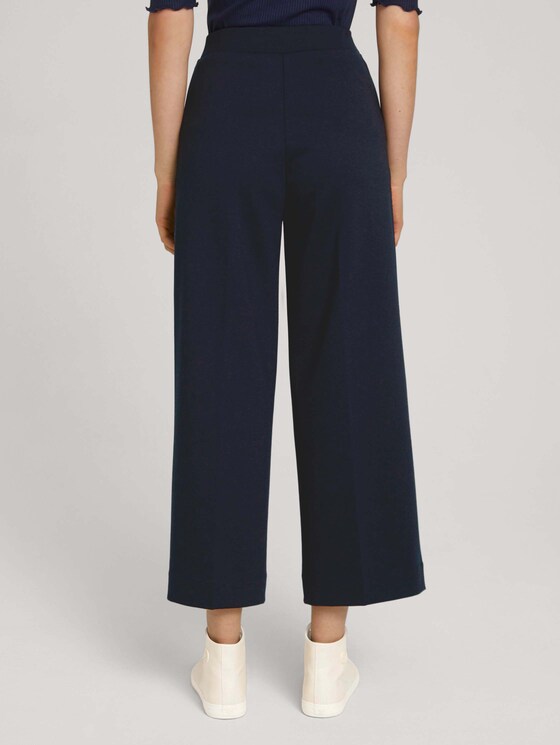 Relaxed -culotte-broek van gerecycled polyester - Vrouwen - Sky Captain Blue Relaxed -culotte-broek van gerecycled polyester - Vrouwen - Sky Captain Blue - 2 - TOM TAILOR Denim