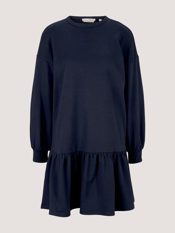 Sweatkleid mit Bio-Baumwolle - Frauen - Sky Captain Blue Sweatkleid mit Bio-Baumwolle - Frauen - Sky Captain Blue - 7 - TOM TAILOR Denim