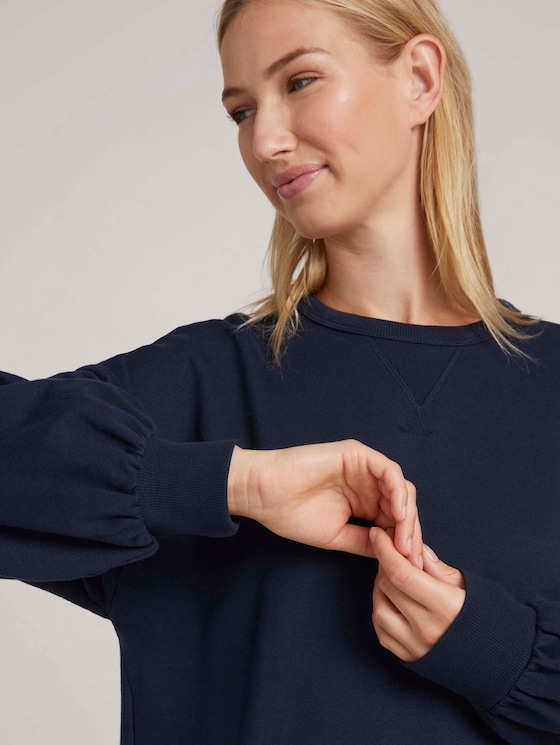 Sweatkleid mit Bio-Baumwolle - Frauen - Sky Captain Blue Sweatkleid mit Bio-Baumwolle - Frauen - Sky Captain Blue - 9 - TOM TAILOR Denim