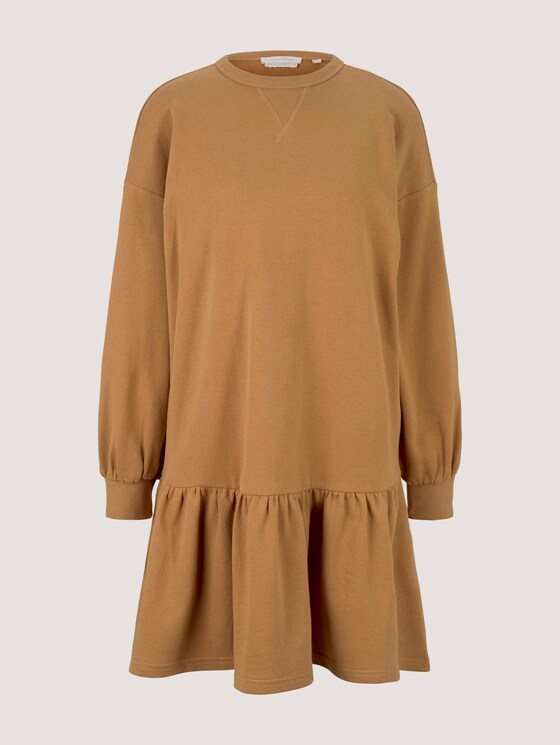 Sweatkleid mit Bio-Baumwolle - Frauen - soft camel Sweatkleid mit Bio-Baumwolle - Frauen - soft camel - 7 - TOM TAILOR Denim