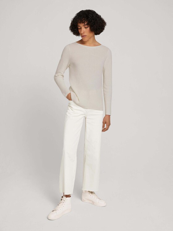 Ribbed Tailor organic cotton sweater by with Tom