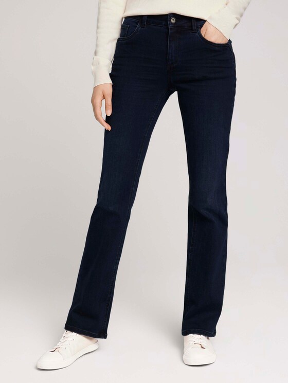 Kate Narrow Bootcut Jeans - Vrouwen - dark stone blue black denim Kate Narrow Bootcut Jeans - Vrouwen - dark stone blue black denim - 1 - TOM TAILOR