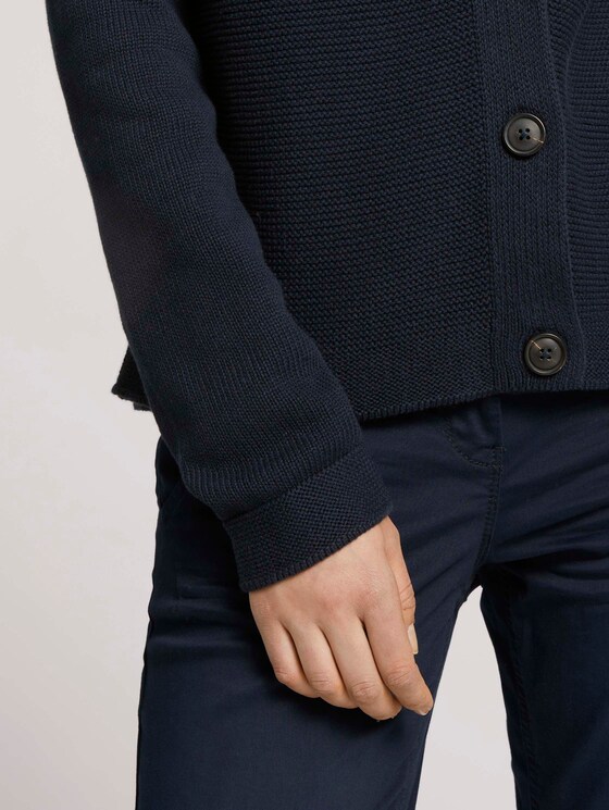 Textured cardigan - Women - Sky Captain Blue Textured cardigan - Women - Sky Captain Blue - 9 - TOM TAILOR