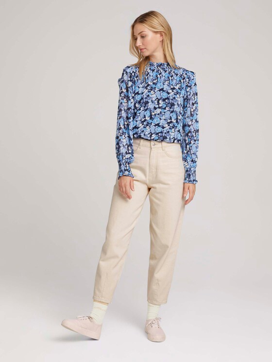 Patterned blouse - Women - blue flower print Patterned blouse - Women - blue flower print - 3 - TOM TAILOR Denim