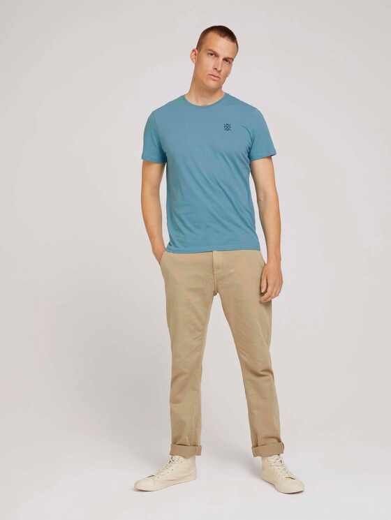 Basic T-Shirt - Männer - smokey aqua Basic T-Shirt - Männer - smokey aqua - 3 - TOM TAILOR