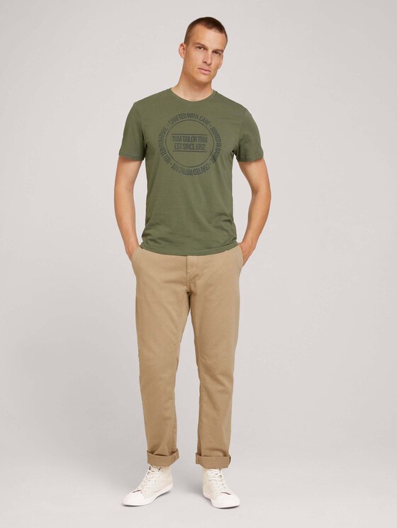 T-shirt met print - Mannen - Oak Leaf Green T-shirt met print - Mannen - Oak Leaf Green - 3 - TOM TAILOR