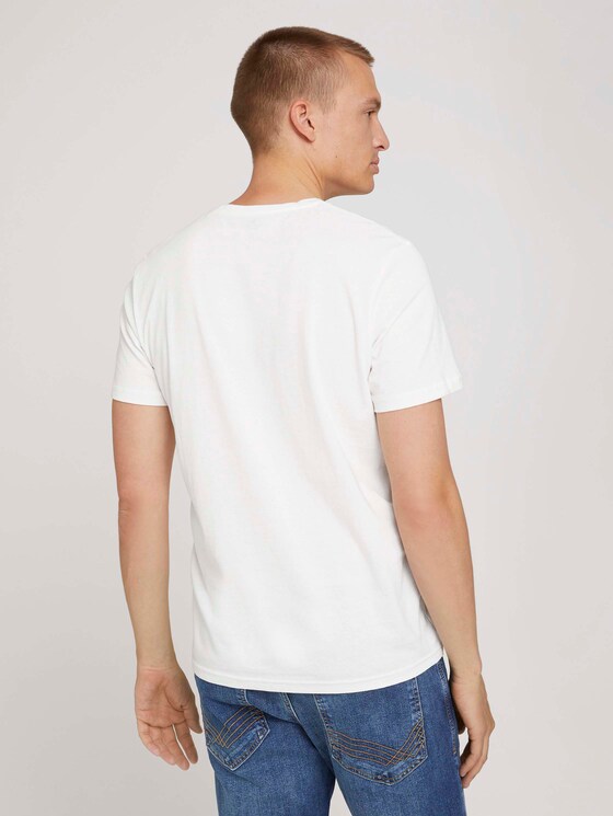 Print T-Shirt - Männer - Off White Print T-Shirt - Männer - Off White - 2 - TOM TAILOR