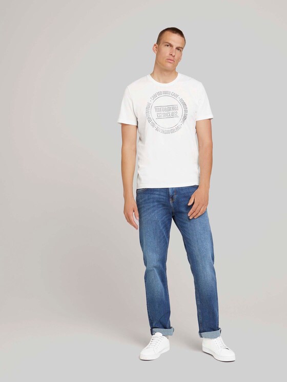 Print T-Shirt - Männer - Off White Print T-Shirt - Männer - Off White - 3 - TOM TAILOR