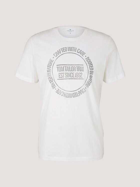 Print T-Shirt - Männer - Off White Print T-Shirt - Männer - Off White - 7 - TOM TAILOR